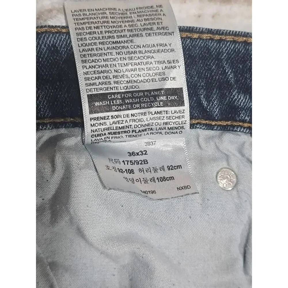 Levi Strauss Signature S61 Men's Relaxed Jeans W36 L32 Stonewashed Blue Denim‎
